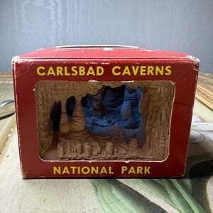 Vintage 3D Big Room Carlsbad Caverns National Park Diorama Souvenir Box